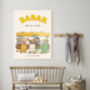 Babar The Elephant At The French Market Nursery Art Print, thumbnail 2 of 4