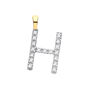 Fine Diamond 9ct Solid Gold Initial Letter Pendant Necklace, thumbnail 8 of 12