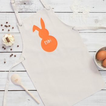 Easter Bunny Apron, Personalised, 2 of 2