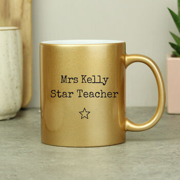 Personalised Gold Star Ceramic Mug, 8 of 11