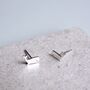 Sterling Silver Whale Stud Earrings, thumbnail 2 of 7