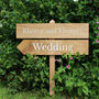 Country Lane Wooden Wedding Event Signs, thumbnail 9 of 9