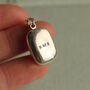 Sterling Silver Rectangle Personalised Locket, thumbnail 4 of 7