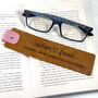 Personalised Leather Bookmark For Wedding Anniversary, thumbnail 1 of 7