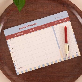 A4 Meal Planner Pad | Butter Blue, 2 of 5