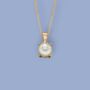Genuine Ivory Freshwater Pearl Necklace In 9ct Gold, thumbnail 4 of 12