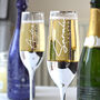 Elegant Rose Gold Personalised Champagne Flute, thumbnail 6 of 11
