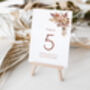 Wedding Table Numbers Autumnal Leaf, thumbnail 3 of 4