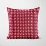 Red Gingerbread House Christmas Cushion, thumbnail 5 of 7