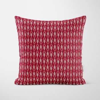 Red Gingerbread House Christmas Cushion, 5 of 7