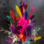 Dried Flower Mini Milk Bottle In Neon Colours, thumbnail 2 of 5