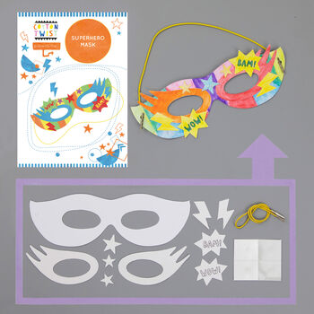 Superhero Party Bag With Mask And Peg Doll Kits, 4 of 11