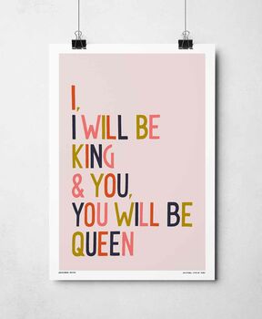 King And Queen Print, 5 of 9