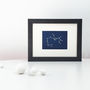 Personalised Sagittarius Constellation Woodblock Print, thumbnail 3 of 8
