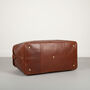 Genuine Leather Holdall, Flight Bag, Gym Bag, thumbnail 4 of 6