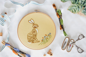 Rabbit Embroidery Kit, 4 of 6