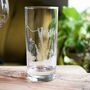 Personalised Engraved Wildflower Highball Glass, thumbnail 2 of 2