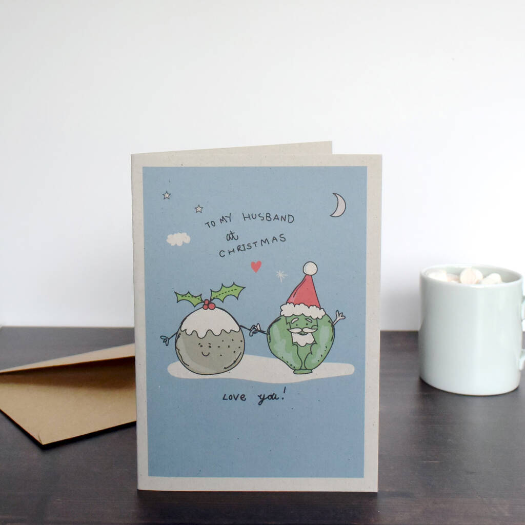 Husband Funny Christmas Card By Paper and Inc  notonthehighstreet.com