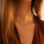 14 K Gold Plated Silver Link Chain Minimalist Choker, thumbnail 1 of 7