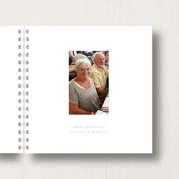 Personalised 40th Ruby Anniversary Memory Book, 3 of 7