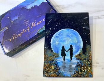 Starry Night Acrylic Painting Kit With Video Tutorial, 7 of 8