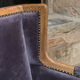 Charcoal Grey Camden Velvet Armchair, thumbnail 4 of 8