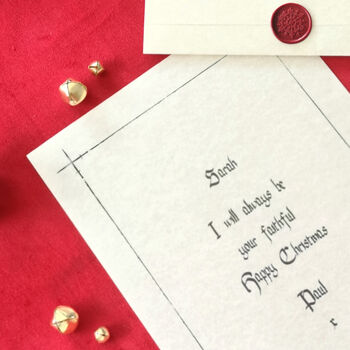 Traitors Style First Christmas Together Faithful Love Letter, 11 of 12