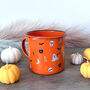 Orange And Black Spooky Halloween Mug Gifts, thumbnail 8 of 10