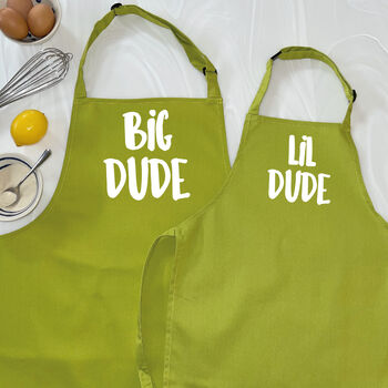 Big/Lil Dude Father And Son Apron Set, 5 of 6