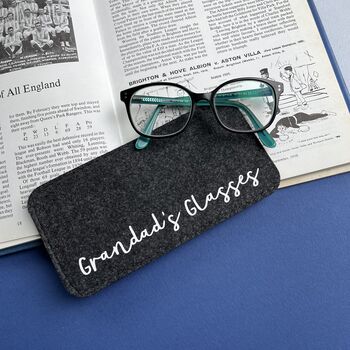 Personalised Grandad Felt Glasses Case, 3 of 4