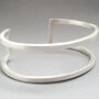 Minimalist Recycled Silver Cuff, thumbnail 4 of 5