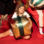 Three Christmas Foil Gift Box Balloons Festive Décor, thumbnail 3 of 6