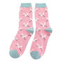 Heron Bird Bamboo Socks, thumbnail 1 of 4
