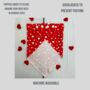 Red Valentine Heart Dog Bandana, thumbnail 3 of 4