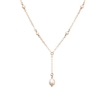 Gold Plated Or Sterling Silver Pearl Bridal Necklace, 2 of 4