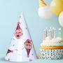 Personalised Face Photo Birthday Party Hats, thumbnail 6 of 7