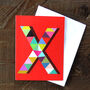 Mini X Alphabet Card, thumbnail 1 of 5