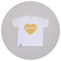 Personalised Glitter Heart T Shirt, thumbnail 2 of 5
