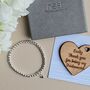 Personalised Bridesmaid Heart Charm Bracelet And Token, thumbnail 1 of 3