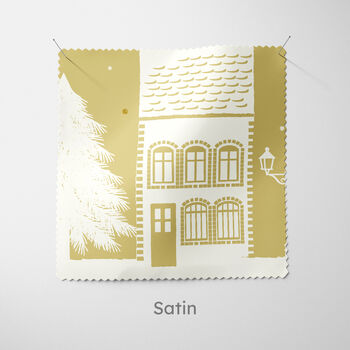 Personalised Christmas Cushion Gold House, 5 of 6