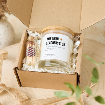 The Tired Teachers Club Teachers Candle Gift, 3 of 4