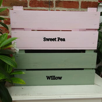 Personalised Vintage Style Tomato Crate, 4 of 7