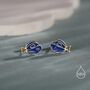 Sterling Silver Blue Tang Fish Stud Earring, thumbnail 3 of 12