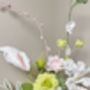 Handmade Crochet Serene Garden Bouquet – Elegant White And Green Floral Arrangement, thumbnail 2 of 2
