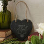 'Cooking Up A Spell' Slate Heart Hanger, thumbnail 1 of 2