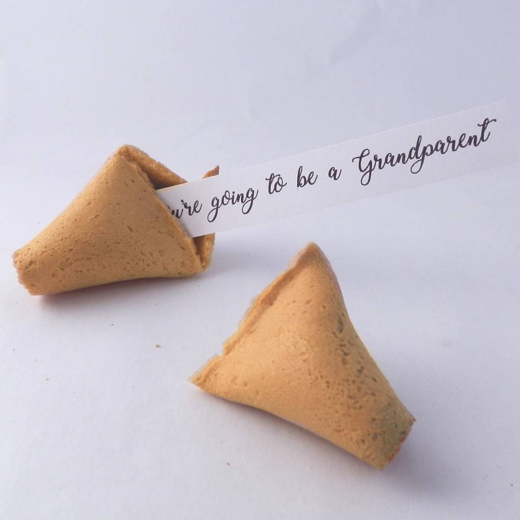 pregnancy announcement fortune cookies by bunting & barrow