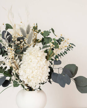 Gwen Preserved Hydrangea And Eucalyptus Bouquet, 4 of 7