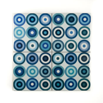 Denim Blue Circles Tile, 4 of 12
