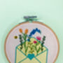 Floral Envelope Embroidery Kit, thumbnail 3 of 7