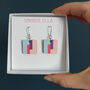 Flow Wooden Drop Earrings, thumbnail 4 of 10